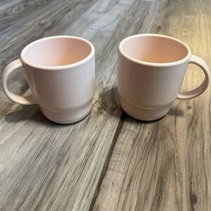 Vintage Tupperware Mugs | Set of 2 | Stackable | Lightweight | EUC